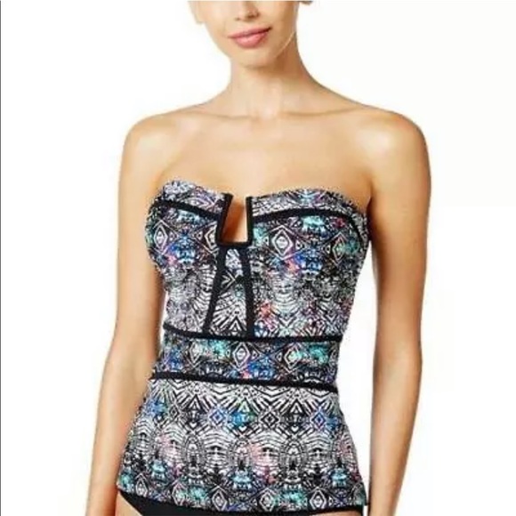 Island Escape Other - 🔥ISLAND ESCAPE🔥Swim Antigua Tribal Print Tankini Swimsuit Top Size 12 NWT